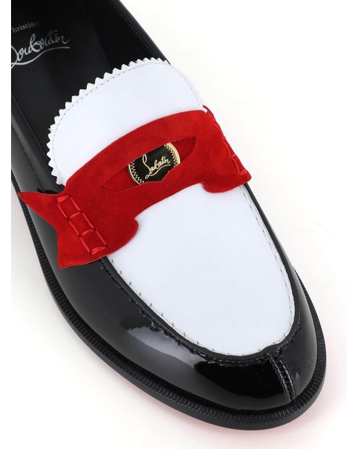 Christian Louboutin White Loafer Penny
