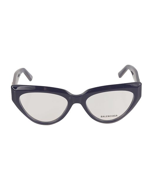 Balenciaga Brown Bb Plaque Cat Eye Frame Glasses