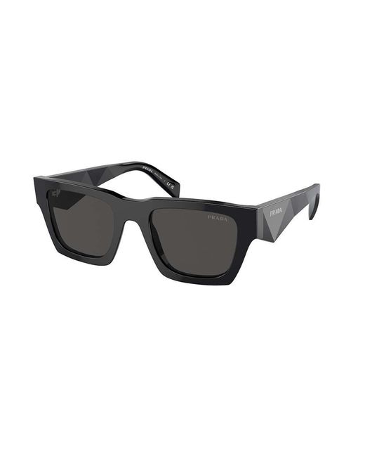 Prada Gray Square-frame Sunglasses for men