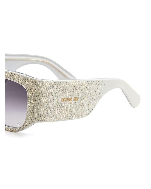Dior White Sunglasses Acetate Eyewear