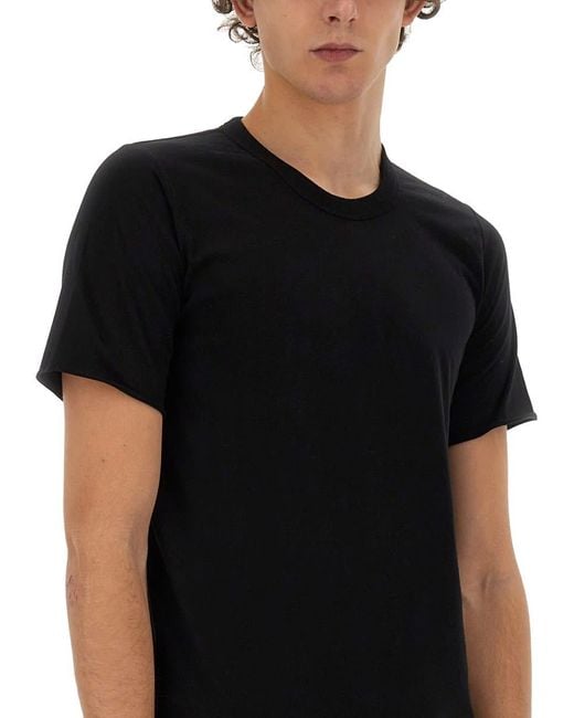 Rick Owens Black Basic T-Shirt for men