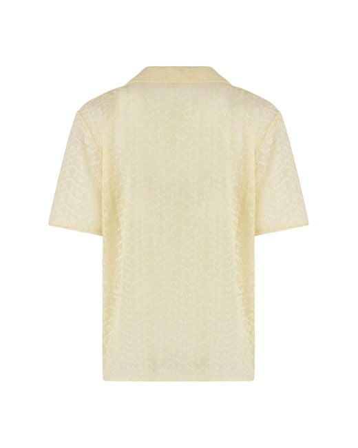Saint Laurent Yellow Muslin Pajama Set