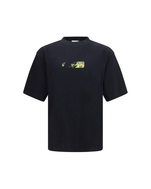 Off-White c/o Virgil Abloh Black T-Shirt Spices Arrow Cotton T-Shirts for men
