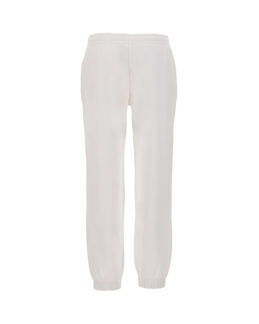 Moschino White Cotton Joggers