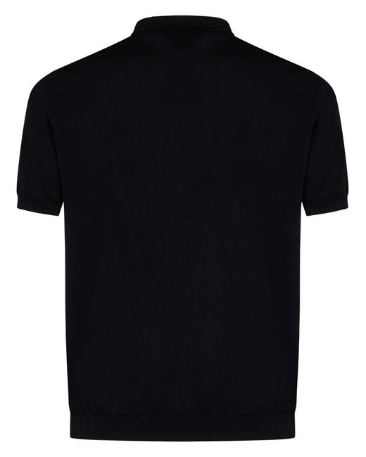 Drumohr Black Polo Shirt for men