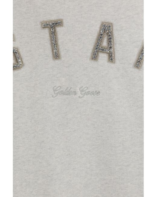 Golden Goose Deluxe Brand Gray Sweatshirt Star Cotton Sweatshirts