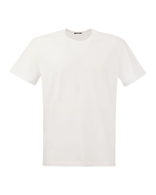 Hogan White Cotton Jersey T-shirt