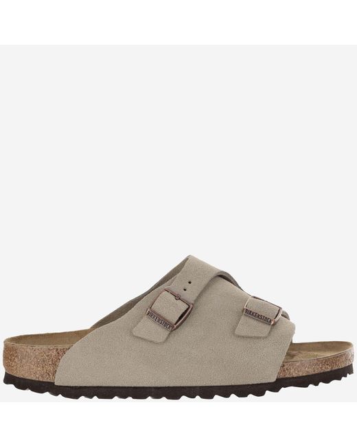 Birkenstock Brown Zürich Suede Sandals for men
