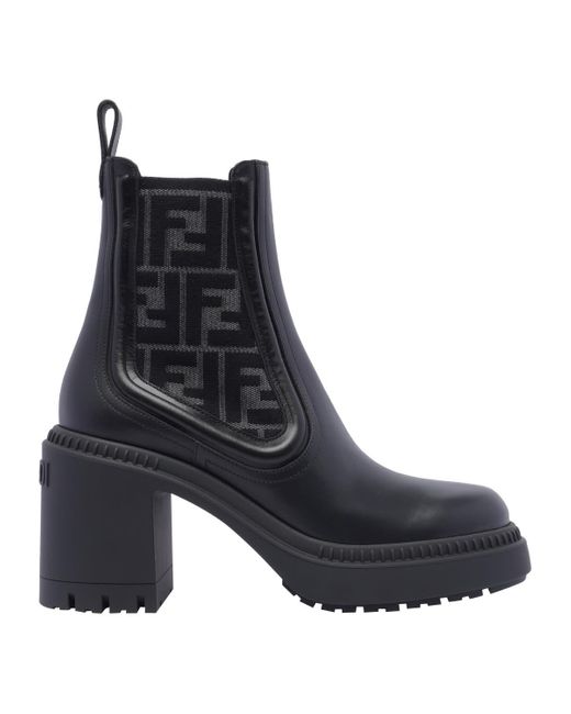 Fendi Black Domino Pump Booties