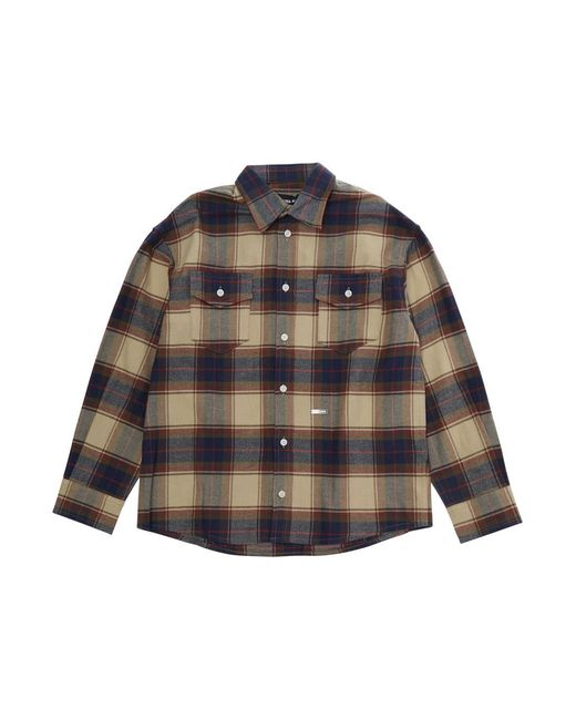 DSquared² Brown Over Shirt Cotton for men