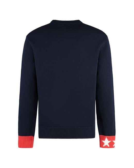 Givenchy Blue Round-Neck Knitwear for men