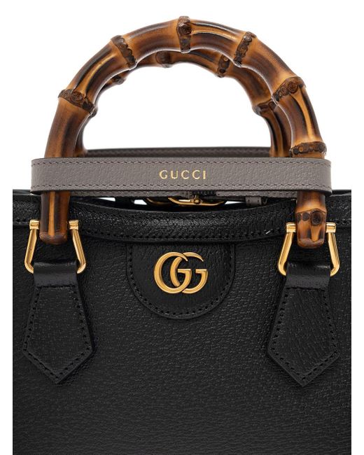 Gucci Black Handbag Diana Doll.Pig/D