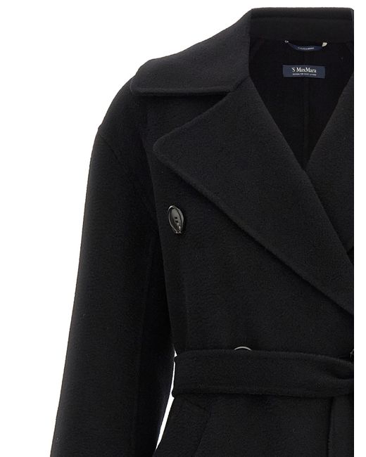 Max Mara Black Dalila Coat
