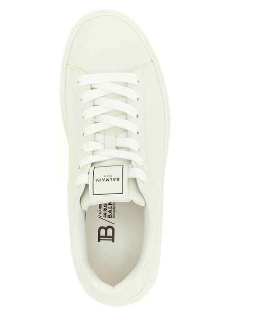 Balmain White 'B-Cout' Sneakers for men