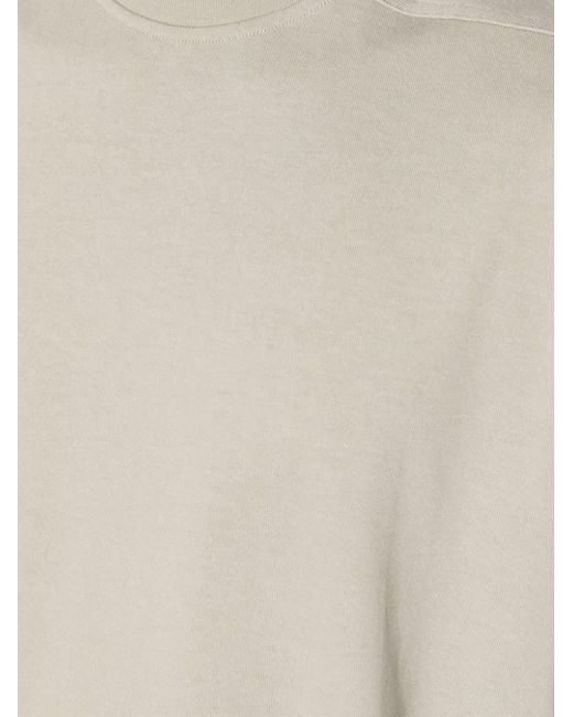 Rick Owens White Tarp Cotton T-shirt for men
