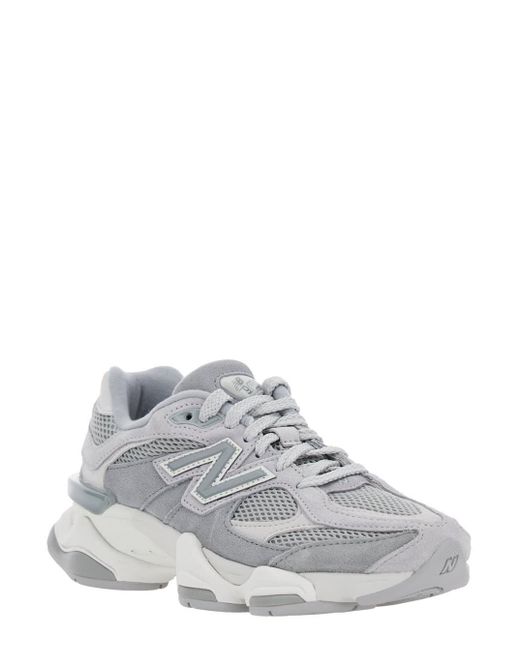 New Balance White '9060' Sneakers With Lateral Logo