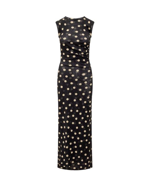 Stella McCartney Black Dress With Polka Dot Pattern