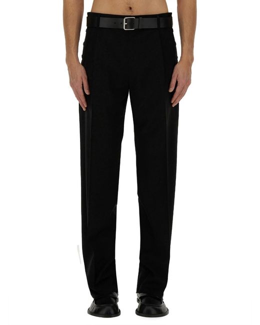 Moschino Black Wool Pants Virgin Trousers for men