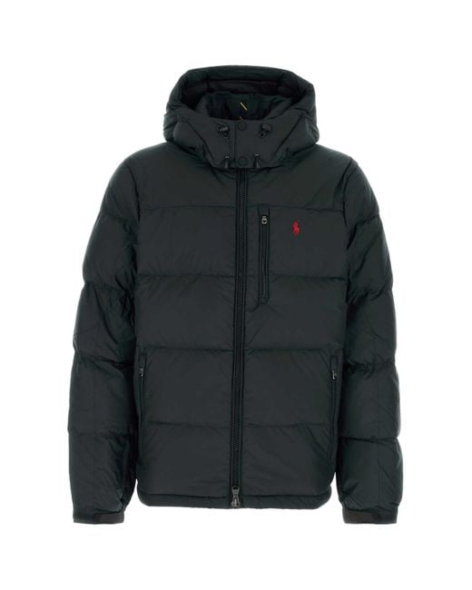Polo Ralph Lauren Black Polyester Down Jacket for men