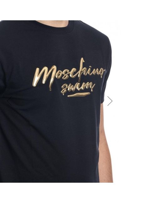 Moschino Black Swim Logo T-Shirt for men