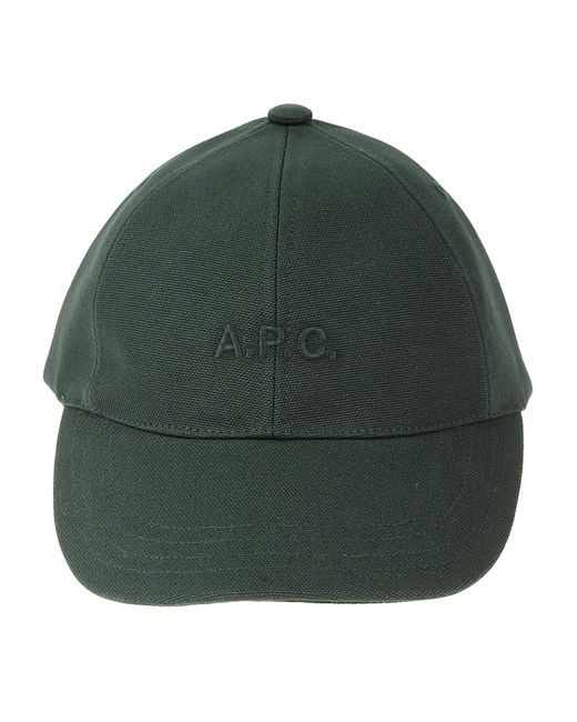 A.P.C. Green Casquette Charlie for men