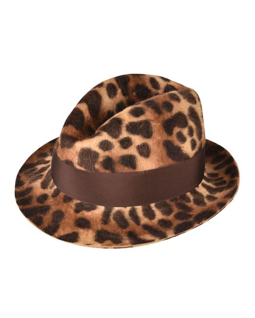 Borsalino Brown 'trilby' Hat