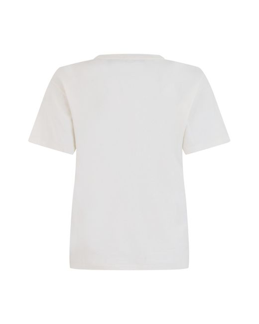 Polo Ralph Lauren White Cotton T-Shirt With Teddy Bear Motif T-Shirts & Jerseys