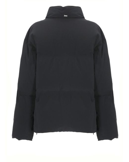Herno Black Quilted Down Jacket for men