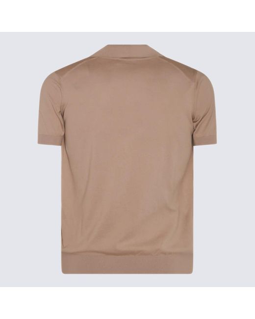 Piacenza Cashmere Natural Cotton Polo Shirt for men