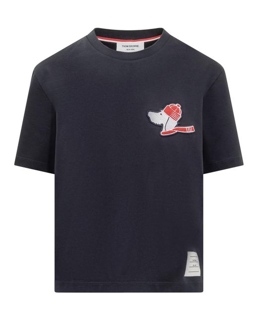 Thom Browne Blue Hector T-shirt
