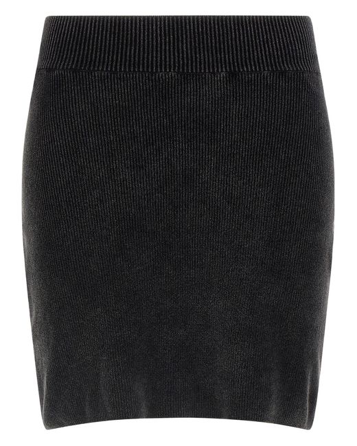 Alexander Wang Black Chenille Skirt