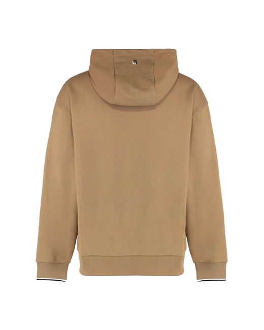 Boss Natural Hooded Sweatshirt Made Of Terry Cotton for men