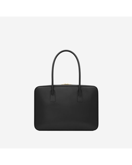 Saint Laurent Black Sac De Jour Leather Trunk Bag Shoulder