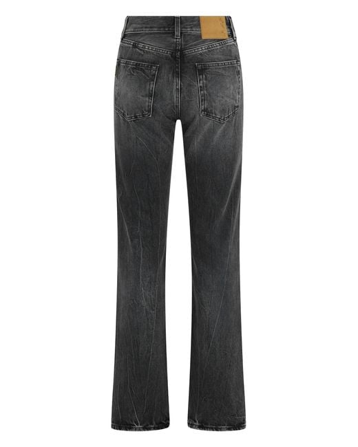 Haikure Gray Straight Jeans Organic Cotton Straight-Leg