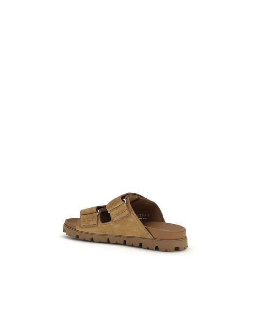Prada Natural Brown Calf Leather Bos Taurus Strap for men