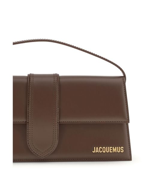 Jacquemus Brown Le Bambino Long Handbag Calf Leather Bos Taurus Shoulder Bags