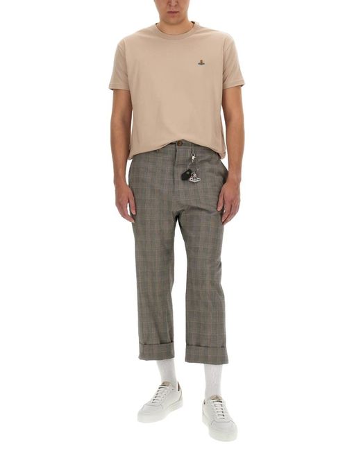 Vivienne Westwood Gray Cruise" Cropped Pants for men