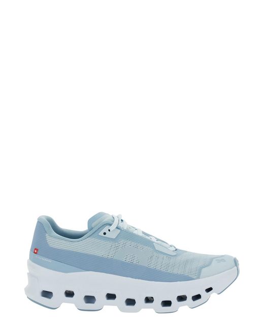 On Shoes Blue Sneakers Cloudmster Void Tech Fabric Trainers