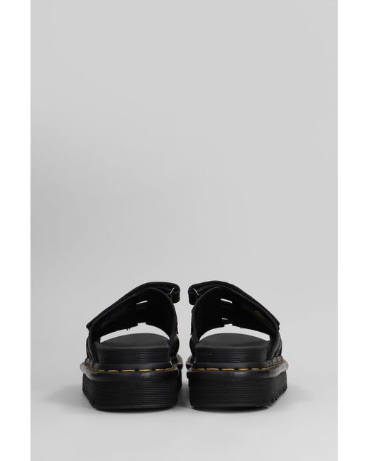 Dr. Martens Black Raine Slide Slipper-Mule