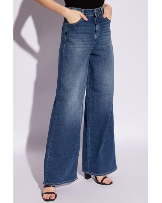 Emporio Armani Blue Straight-Leg Jeans