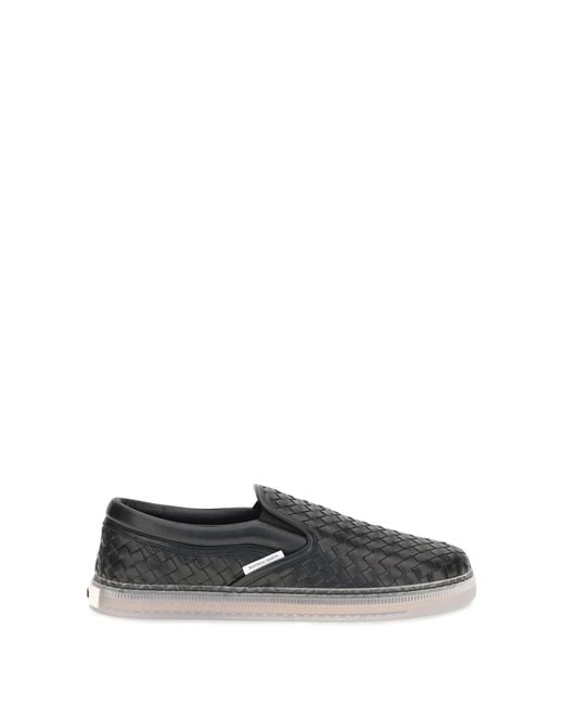 Bottega Veneta White Sneakers Serena Leather Trainers for men
