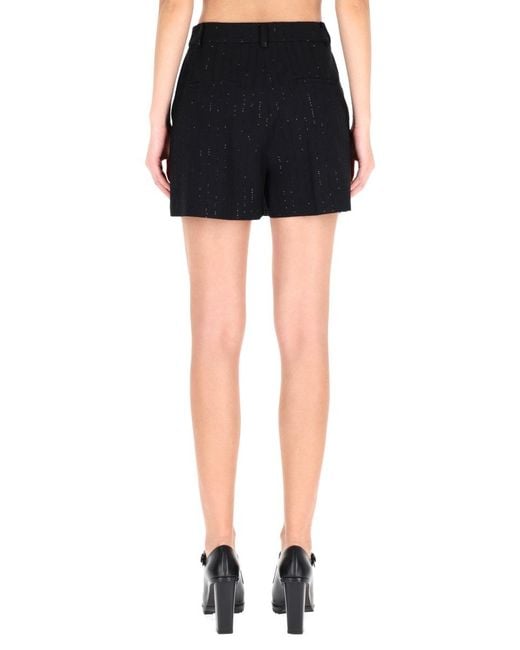 Max Mara White Shorts Siberia Virgin Wool