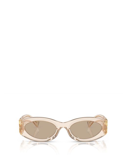 Miu Miu Natural Mu 11ws Sand Transparent Sunglasses
