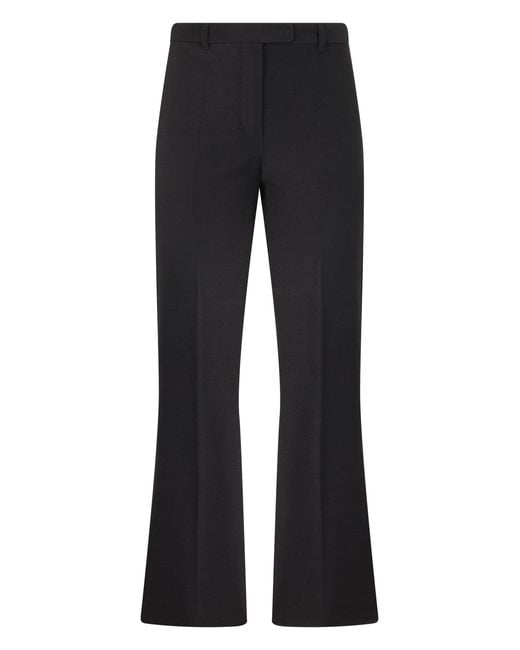 Max Mara Black Flared Trousers Umanita Cotton