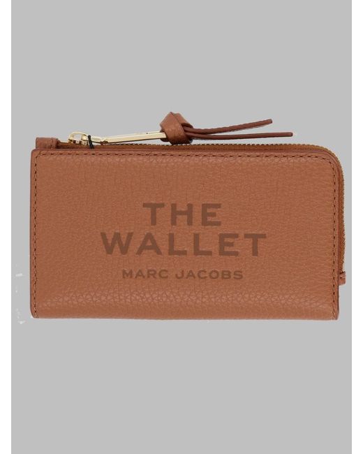 Marc Jacobs Brown Wallet The Leather Slim Cow & Purses