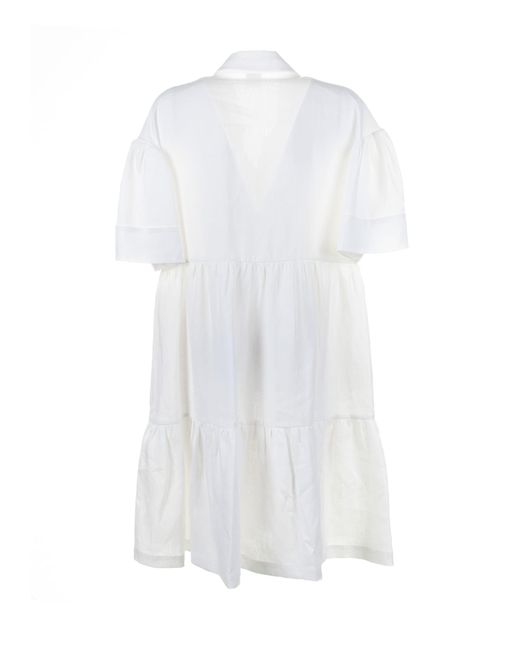 Eleventy White Linen Dress