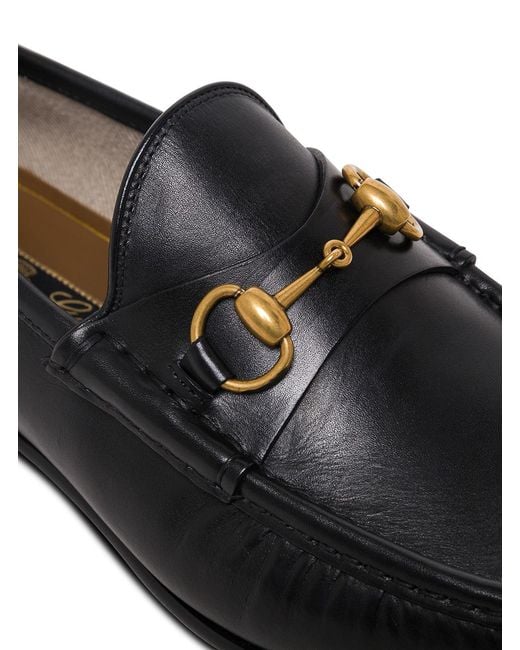 Gucci White Loafers With Horsebit, Leather Calf for men