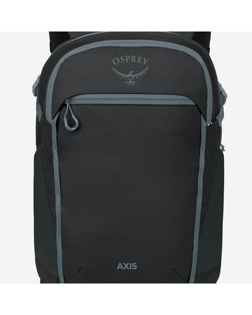 Osprey Black Axis Backpack Recycled Polyester Backpacks for men