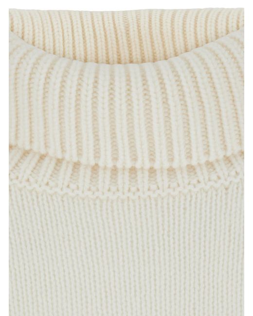 Lisa Yang White Sweater Heidi Cashmere Knitted Tops