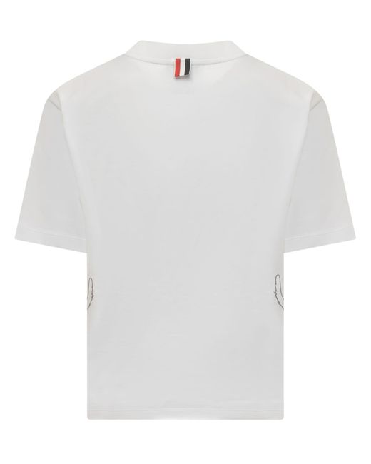 Thom Browne White Hector T-shirt